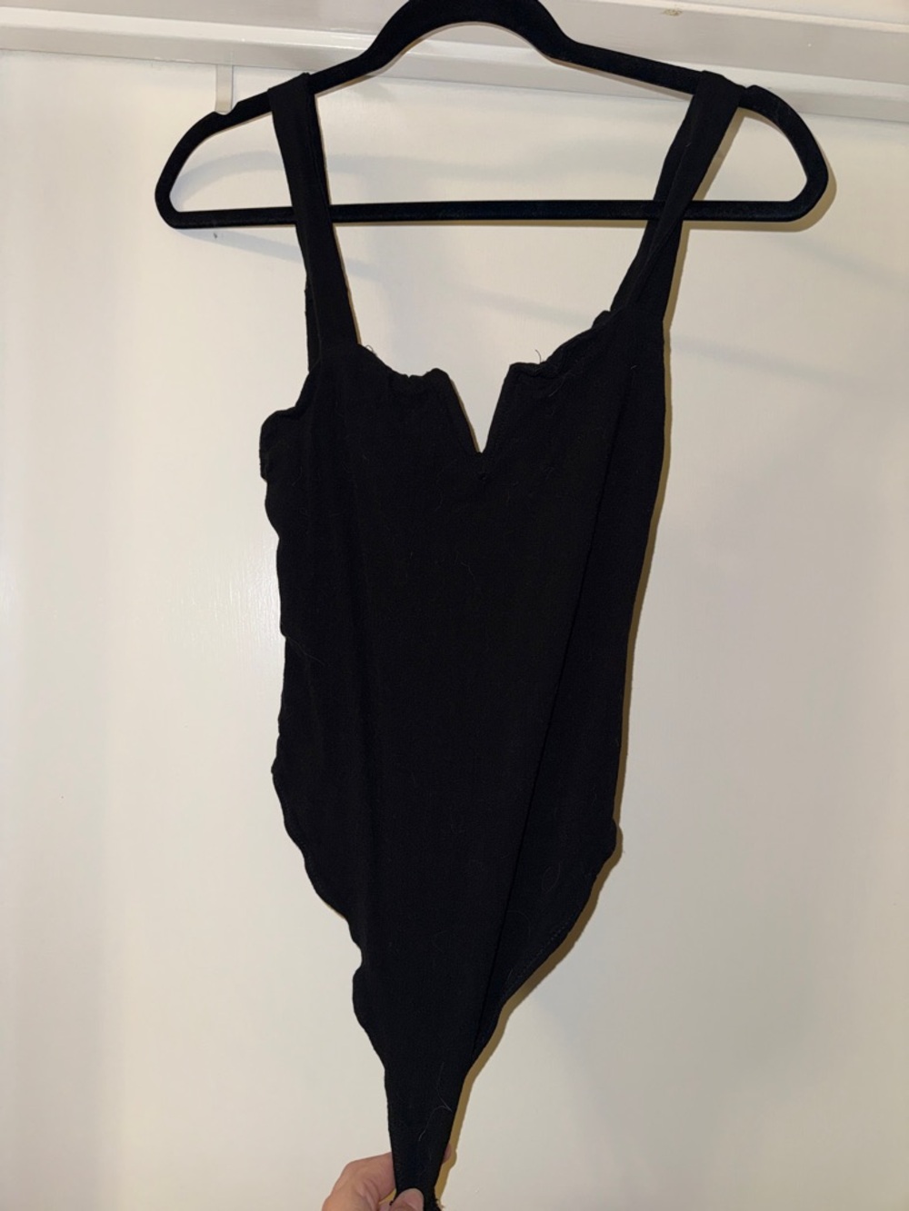 Free People One-Piece Bodysuit with V-Notch